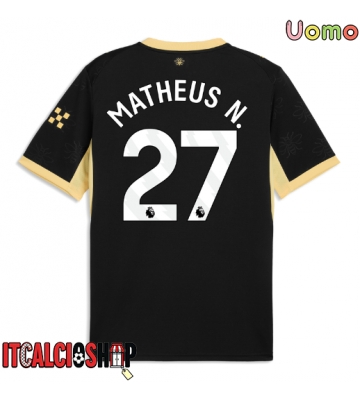 Manchester City Matheus Nunes #27 Seconda Maglia 2026-27 Manica Corta